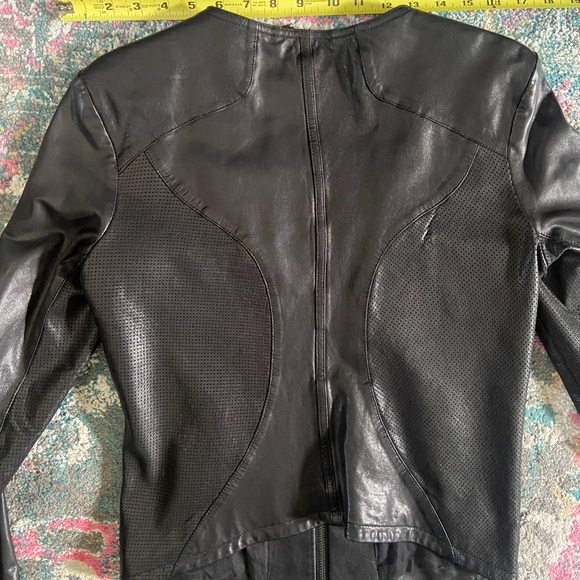 Diesel Black Gold Leather Jacket - Orig. Tags Incl - Picture 6 of 10